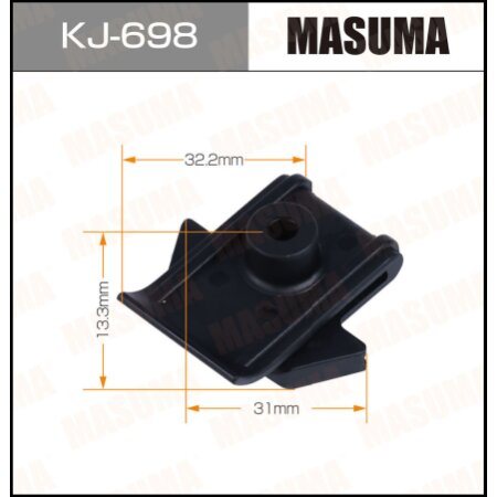 Retainer clip Masuma plastic, KJ-698