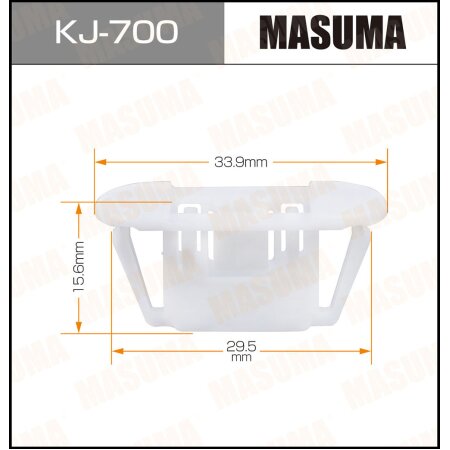 Retainer clip Masuma plastic, KJ-700