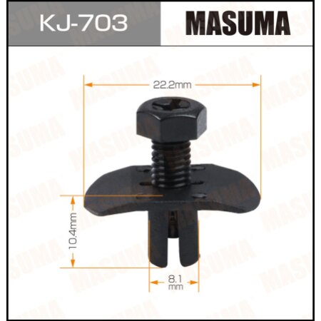 Retainer clip Masuma plastic, KJ-703