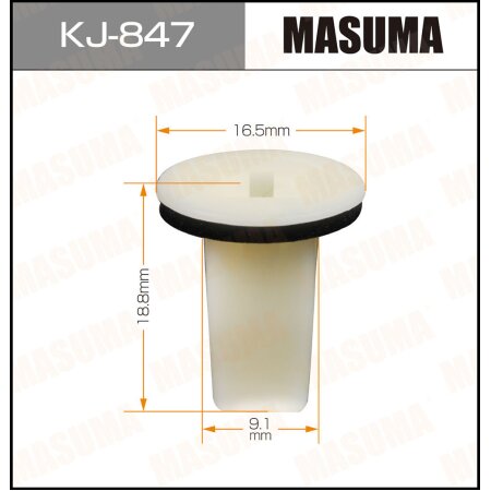 Retainer clip Masuma plastic, KJ-847