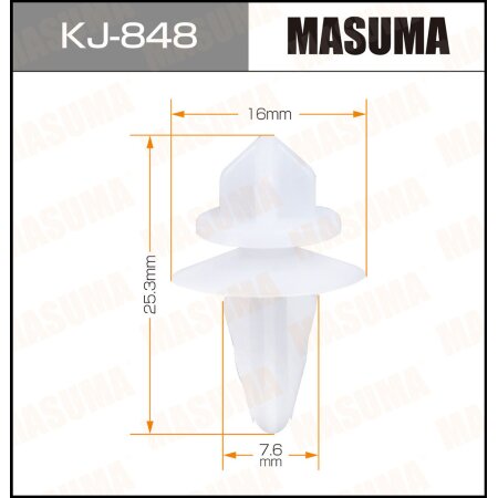 Retainer clip Masuma plastic, KJ-848
