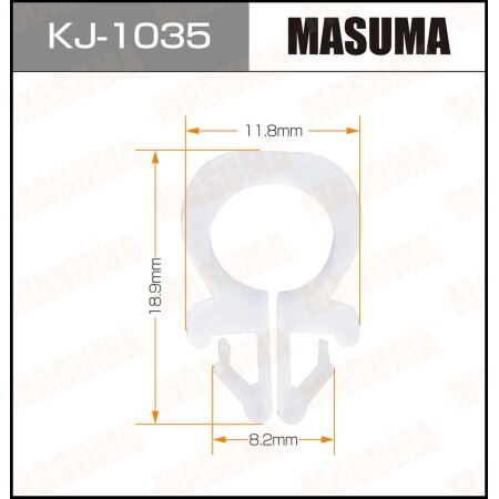 Retainer clip Masuma plastic, KJ-1035