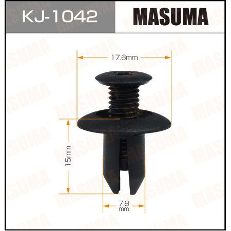 Retainer clip Masuma plastic, KJ-1042