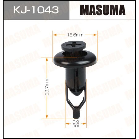 Retainer clip Masuma plastic, KJ-1043