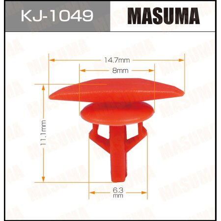 Retainer clip Masuma plastic, KJ-1049