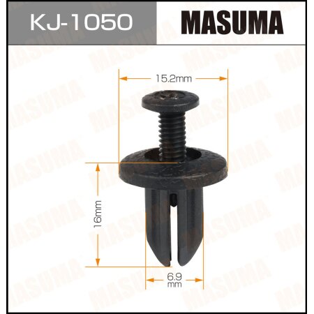 Retainer clip Masuma plastic, KJ-1050