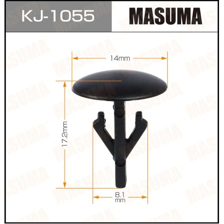 Retainer clip Masuma plastic, KJ-1055