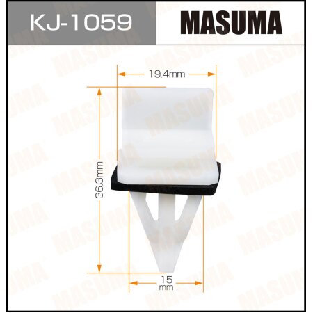 Retainer clip Masuma plastic, KJ-1059