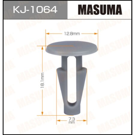 Retainer clip Masuma plastic, KJ-1064