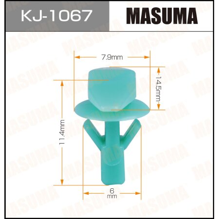 Retainer clip Masuma plastic, KJ-1067