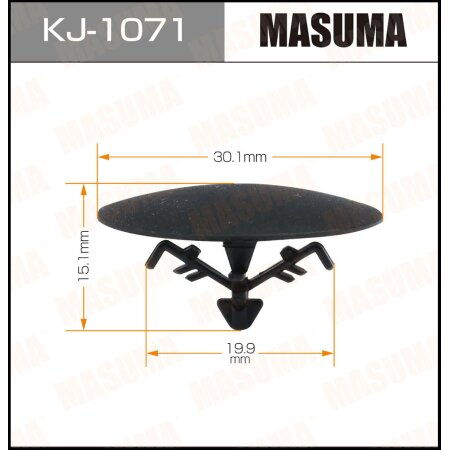 Retainer clip Masuma plastic, KJ-1071