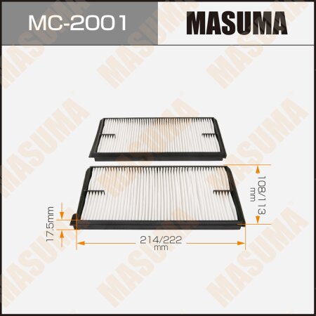 Cabin air filter Masuma, MC-2001