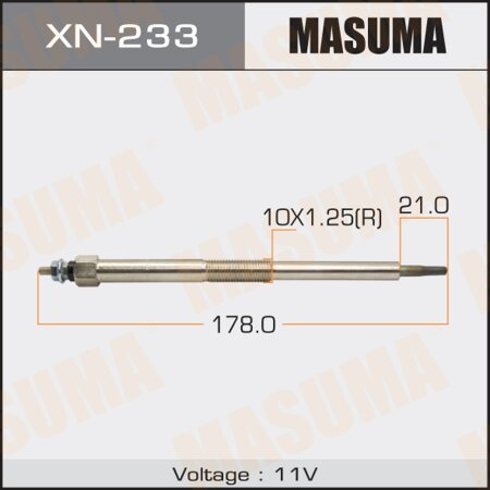 Glow plug Masuma, XN-233