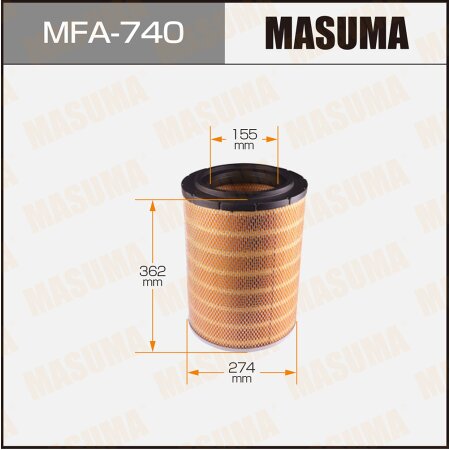 Air filter Masuma, MFA-740