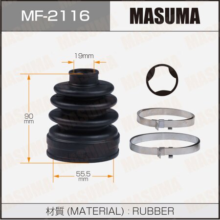 CV Joint boot Masuma (rubber), MF-2116