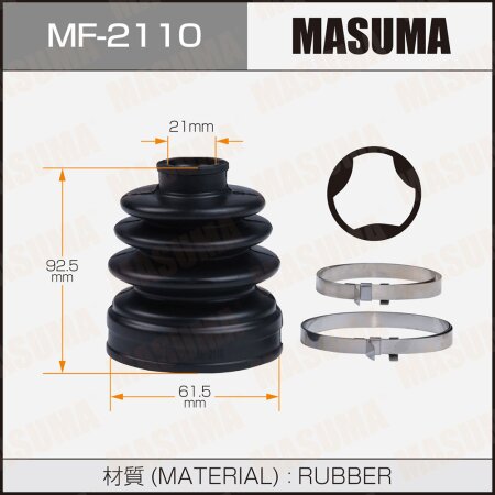 CV Joint boot Masuma (rubber), MF-2110