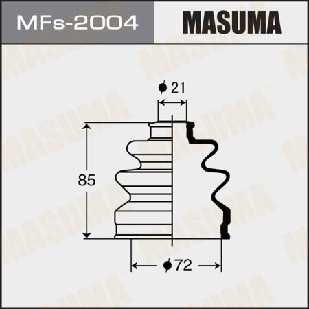 CV Joint boot Masuma (silicone), MFs-2004