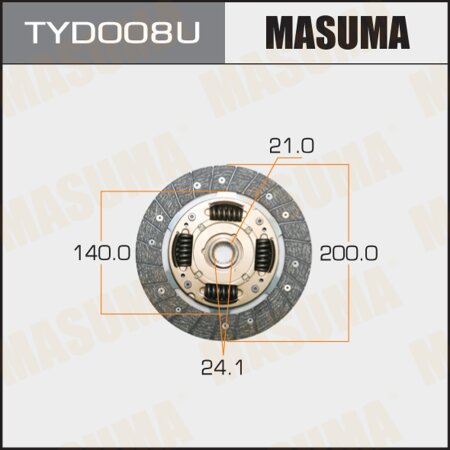 Clutch disc Masuma, TYD008U