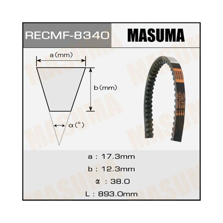 Drive V-Belt Masuma, 17x893 mm, 8340