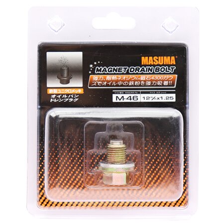 Oil drain plug Masuma (with magnet) M12x1.25, M-46