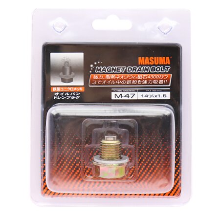 Oil drain plug Masuma (with magnet) M14x1.5, M-47