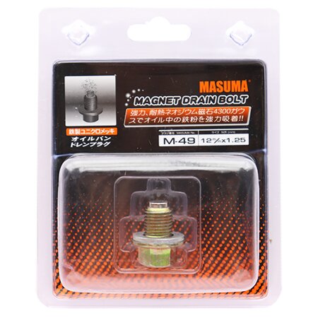 Oil drain plug Masuma (with magnet) M12x1.25, M-49