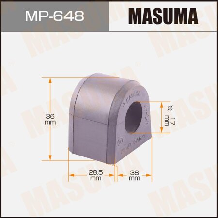 Stabilizer bar bushing Masuma, MP-648