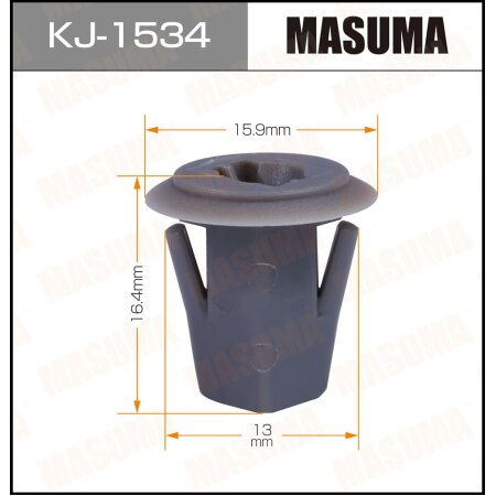 Retainer clip Masuma plastic, KJ-1534