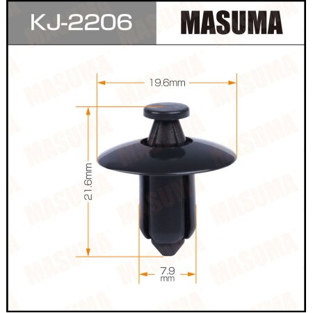 Retainer clip Masuma plastic, KJ-2206