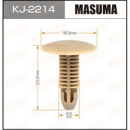 Retainer clip Masuma plastic, KJ-2214