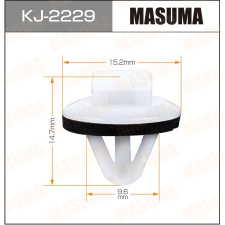 Retainer clip Masuma plastic, KJ-2229