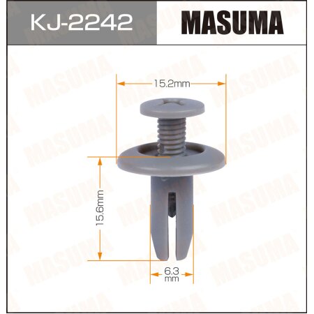 Retainer clip Masuma plastic, KJ-2242