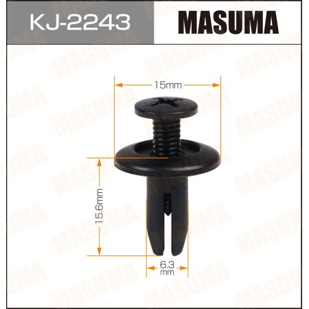 Retainer clip Masuma plastic, KJ-2243