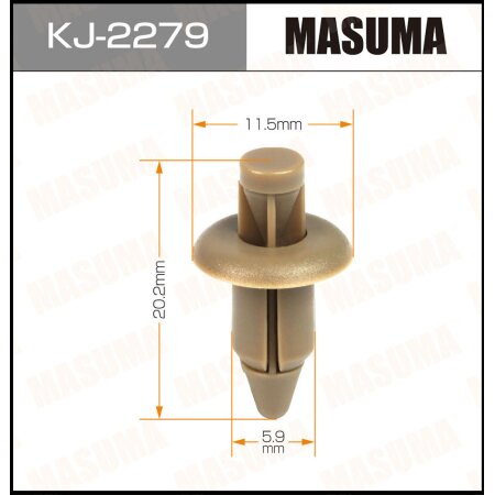 Retainer clip Masuma plastic, KJ-2279