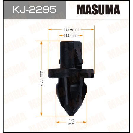 Retainer clip Masuma plastic, KJ-2295