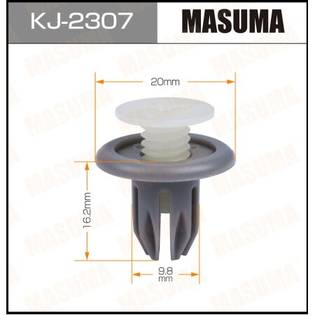 Retainer clip Masuma plastic, KJ-2307