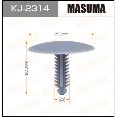 Retainer clip Masuma plastic, KJ-2314