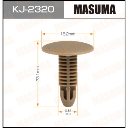 Retainer clip Masuma plastic, KJ-2320