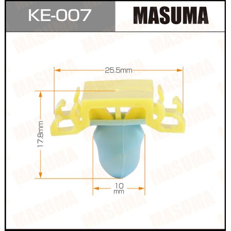 Retainer clip Masuma plastic, KE-007