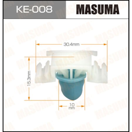 Retainer clip Masuma plastic, KE-008