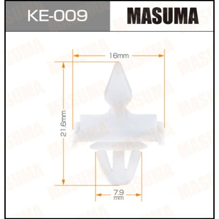 Retainer clip Masuma plastic, KE-009