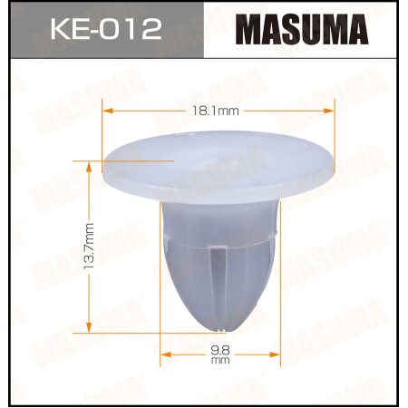 Retainer clip Masuma plastic, KE-012