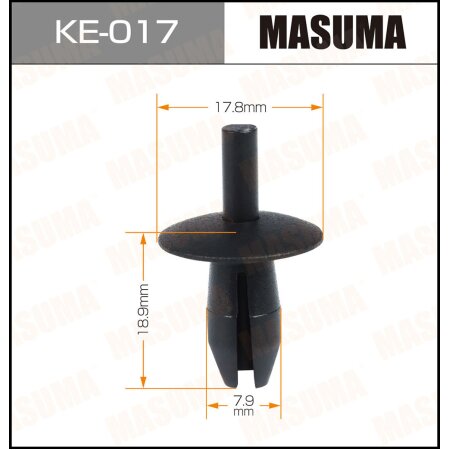 Retainer clip Masuma plastic, KE-017