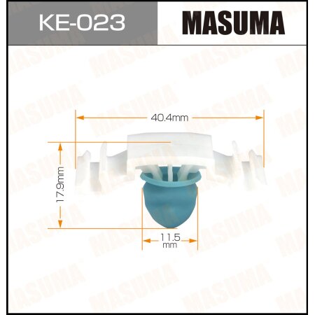 Retainer clip Masuma plastic, KE-023