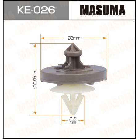 Retainer clip Masuma plastic, KE-026