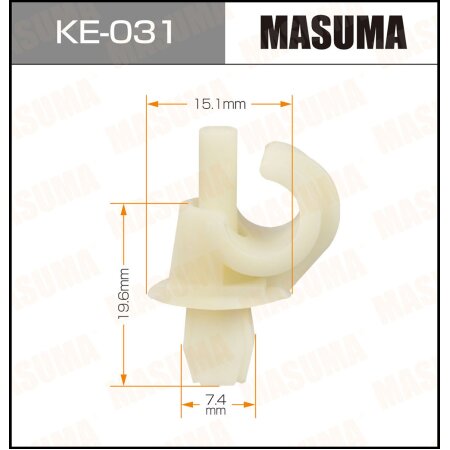 Retainer clip Masuma plastic, KE-031
