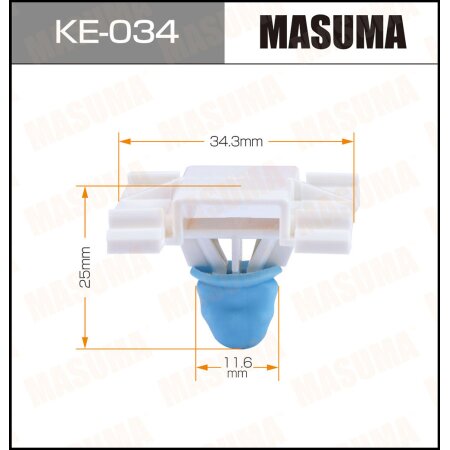 Retainer clip Masuma plastic, KE-034