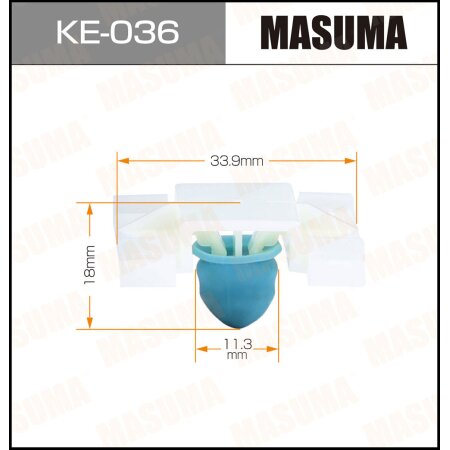 Retainer clip Masuma plastic, KE-036