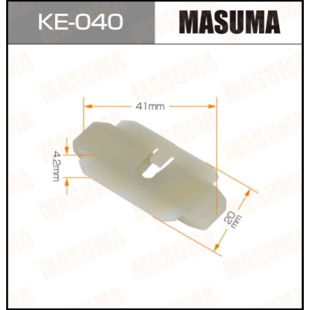 Retainer clip Masuma plastic, KE-040