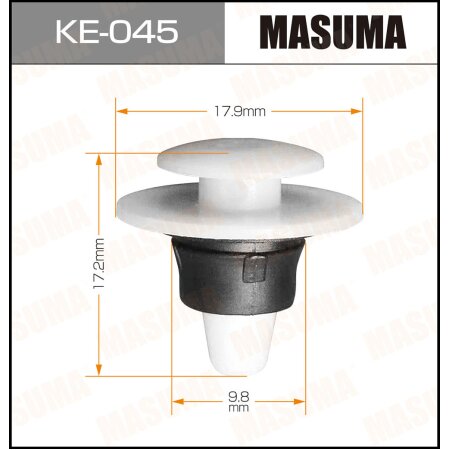 Retainer clip Masuma plastic, KE-045
